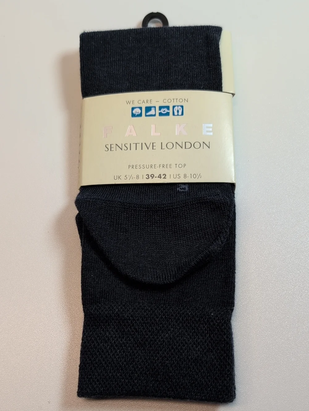 Falke Womens Sensitive London Socks Navy Mel 39-42 (8-10.5 US) 46472 NEW!